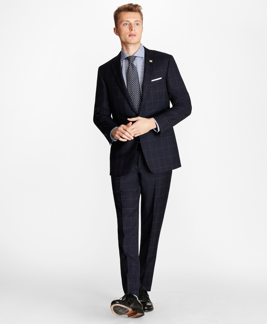 Newest Black Two Button Men Suits Notch Lapel Groom Tuxedos Wedding Prom Best Men Blazer (Jacket+Pants)