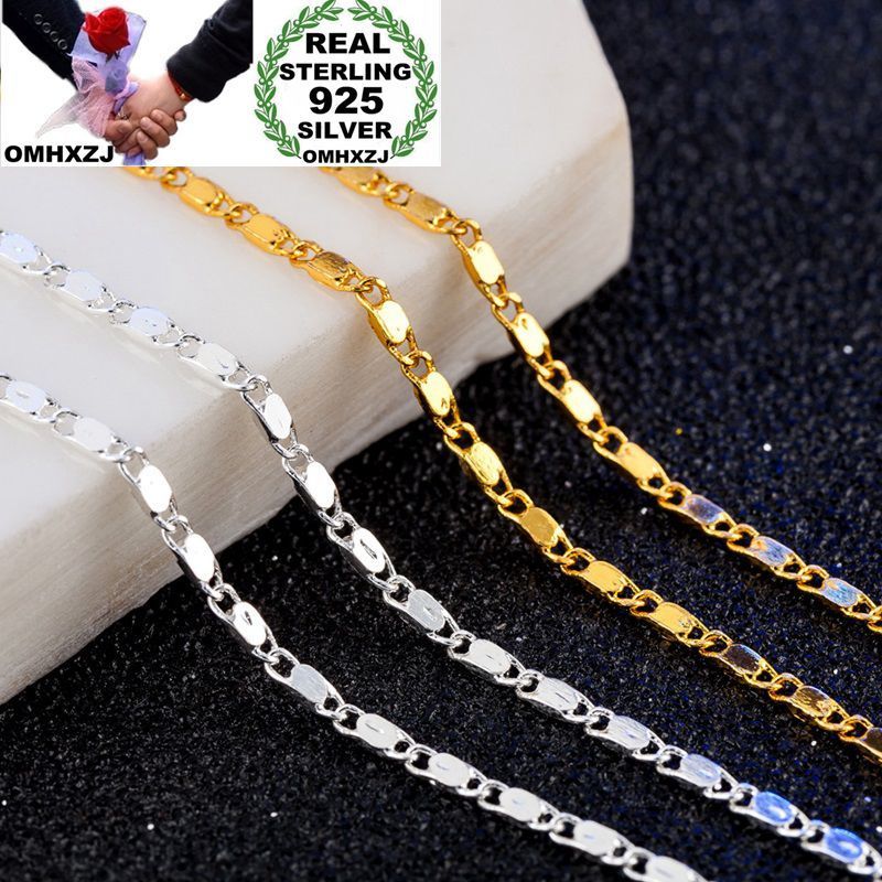 Wholesale Personality Fashion OL Woman Girl Party Gift 2MM Flat Chain 925 Sterling Silver 18KT Gold Chain Necklace NC177
Wholesale Personality Fashion OL Woman Girl Party Gift 2MM Flat Chain 925 Sterling Silver 18KT Gold Chain Necklace NC177