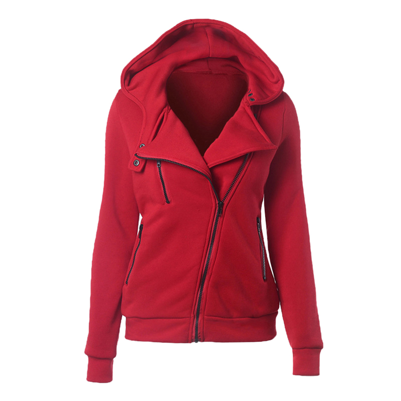 Fashion Hoodies Sweatshirts Women Long Sleeve Hoodie Jackets Zipper Hoody Jumper Overcoat Outwear Harajuku Female Clothes