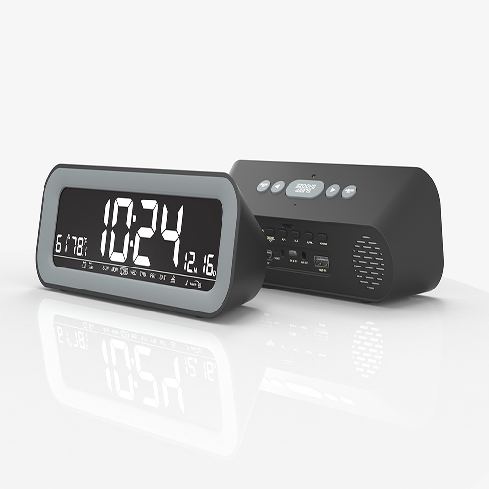 Private mold 7.8" large LCD screen FM radio controlled alarm with Speaker sleep therapy sound alarm clock
Private mold 7.8" large LCD screen FM radio controlled alarm with Speaker sleep therapy sound alarm clock