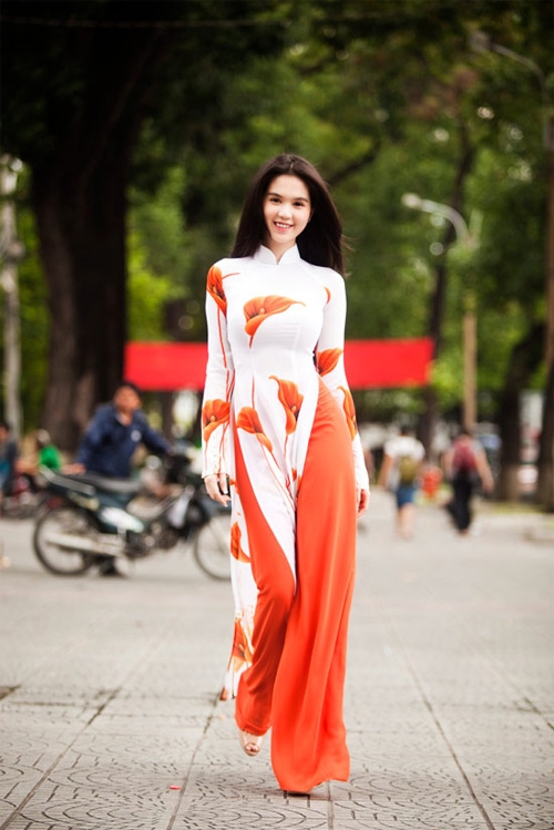 Authentic Vietnam Aodai cheongsam Robe traditional high split wide leg pants two-piece Suits horseshoe lotus thin Vietnamese Aodai Dress