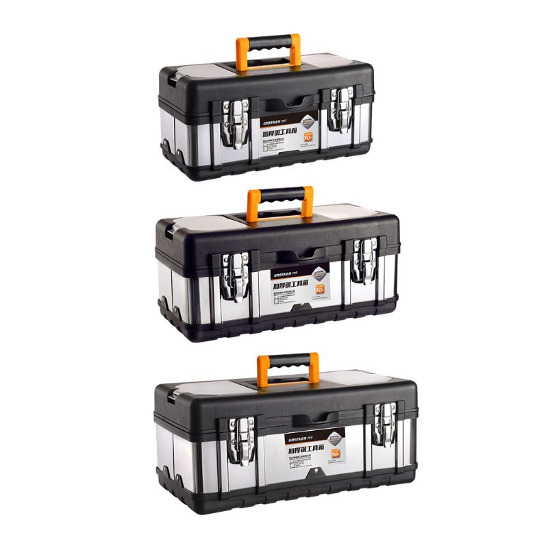 Multifunctional Double Layer Stainless Steel Tool Box Plastic Portable Organizer M0XD
Multifunctional Double Layer Stainless Steel Tool Box Plastic Portable Organizer M0XD