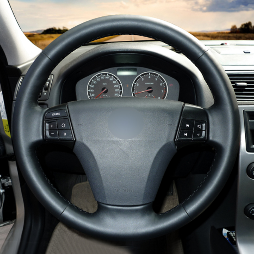 Black Natural Leather Car Steering Wheel Cover for Volvo S40 2006-2012 V50 2005-2011
Black Natural Leather Car Steering Wheel Cover for Volvo S40 2006-2012 V50 2005-2011