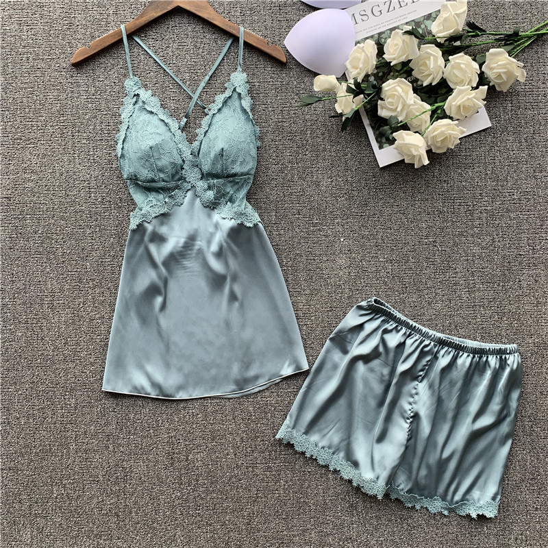 Women Cute Sleeping Wear Summer Sexy Pajama Sets Lace Trim Satin Spaghetti Strap Cami Top and Shorts Pajama Set, Yellow
Women Cute Sleeping Wear Summer Sexy Pajama Sets Lace Trim Satin Spaghetti Strap Cami Top and Shorts Pajama Set, Yellow
