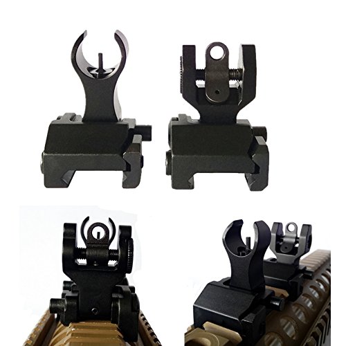 2020 Newest Arrival Tactical Flip Up Iron Sights Front and Rear Sight BUIS Set Picatinny Weaver Mount Base
2020 Newest Arrival Tactical Flip Up Iron Sights Front and Rear Sight BUIS Set Picatinny Weaver Mount Base