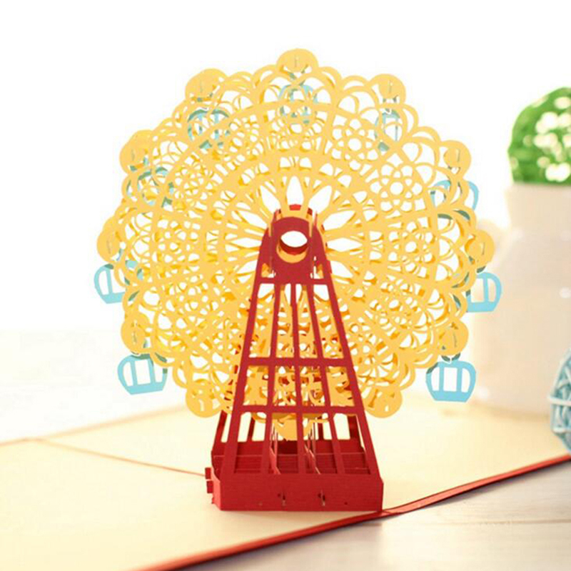 2020 3D Card Ferris Wheel Paper Cutting Greeting Card Creative -up Gift Papercraft Festival Birthday Christmas Gifts
2020 3D Card Ferris Wheel Paper Cutting Greeting Card Creative -up Gift Papercraft Festival Birthday Christmas Gifts