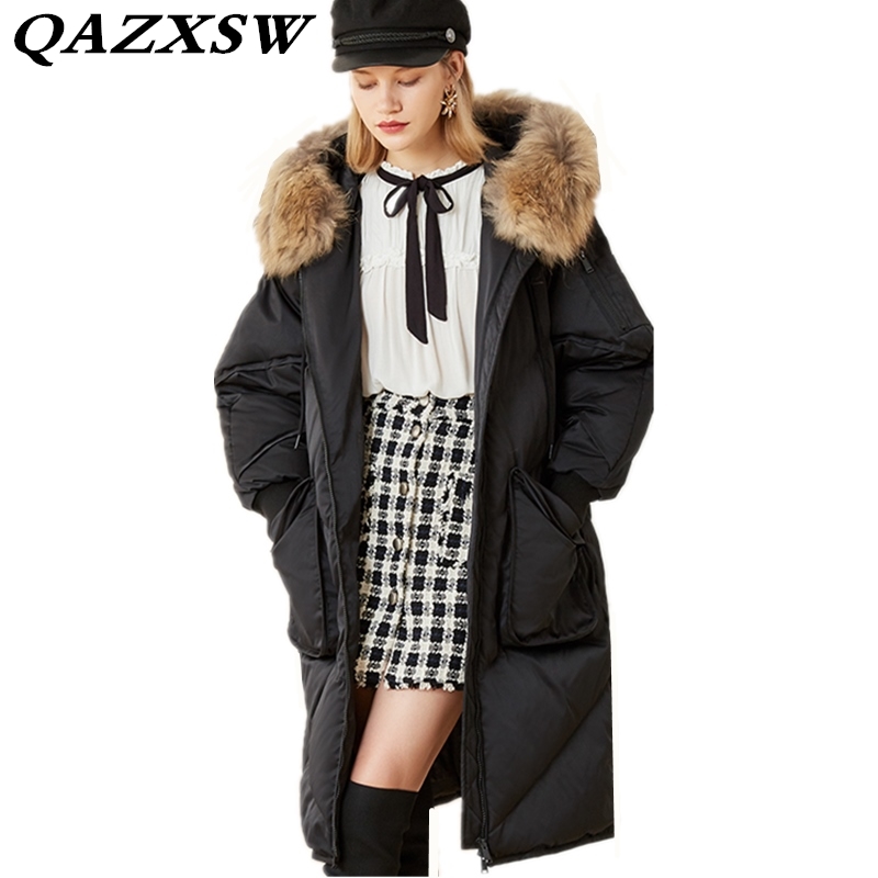 2018 New Women Winter Down Coat Hooded Fur Collar Long 100% Down Jacket Large Size Loose Outerwear Fashion Solid Warm Coat LC002, Beige
2018 New Women Winter Down Coat Hooded Fur Collar Long 100% Down Jacket Large Size Loose Outerwear Fashion Solid Warm Coat LC002, Beige