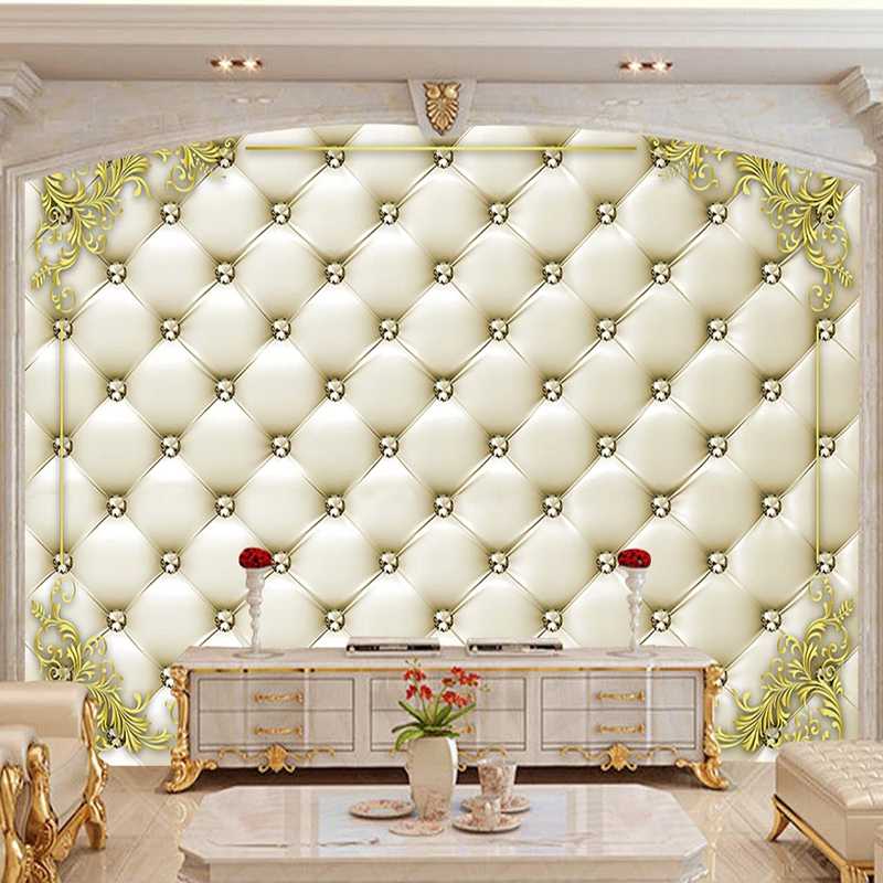 Custom 3D Diamond Soft Pack Imitation Leather Pattern Mural Wallpaper European Style Bedroom Living Room TV Background Decor Art, As pic
Custom 3D Diamond Soft Pack Imitation Leather Pattern Mural Wallpaper European Style Bedroom Living Room TV Background Decor Art, As pic