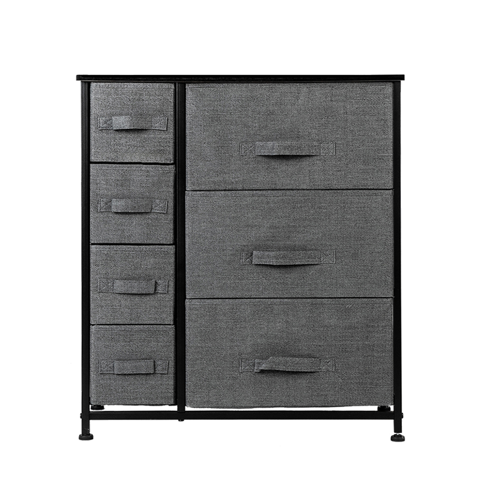 Dresser With 7 Drawers - Furniture Storage Tower Unit For Bedroom, Hallway, Closet, Office Organization - Steel Frame, Wood Top, Easy Pull F