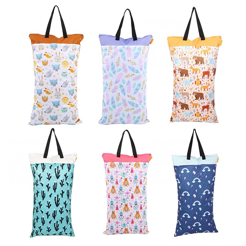 Waterproof Hanging Wet/Dry Pail Bag Baby Cloth Diaper Bag Large Cart for Inserts Nappy Laundry With Two Zippered Nursing Wet, Ef161
Waterproof Hanging Wet/Dry Pail Bag Baby Cloth Diaper Bag Large Cart for Inserts Nappy Laundry With Two Zippered Nursing Wet, Ef161
