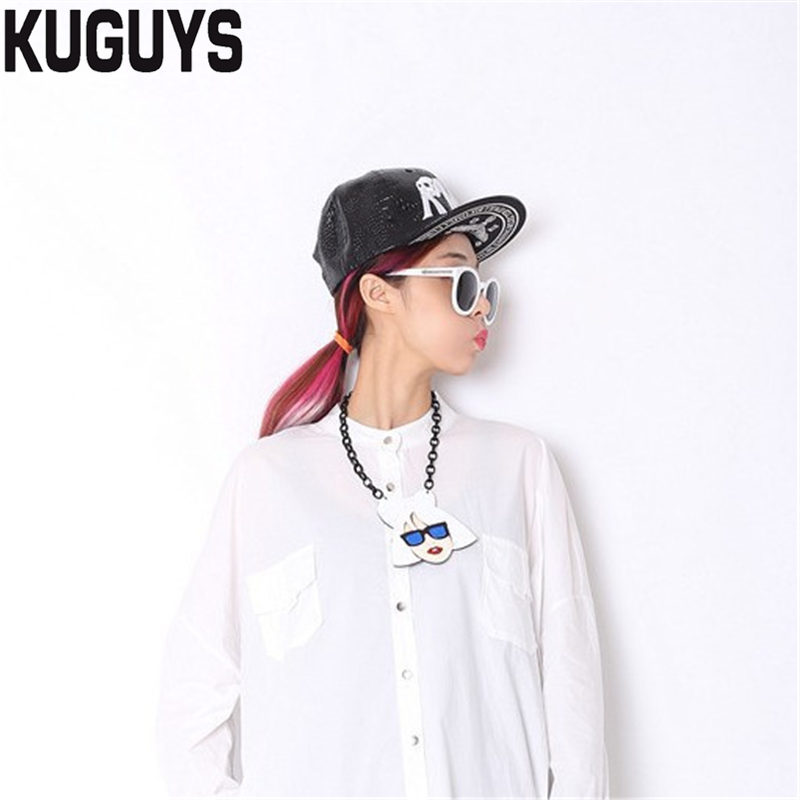 KUGUYS Jewelry for Womens Acrylic Large LADY GAGA Large Pendant Necklace Girl's Gift HipHop Trendy Sweater Chain Long Necklaces, Silver
KUGUYS Jewelry for Womens Acrylic Large LADY GAGA Large Pendant Necklace Girl's Gift HipHop Trendy Sweater Chain Long Necklaces, Silver