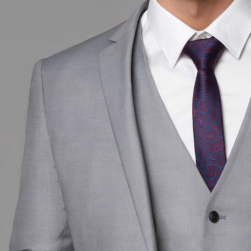 Classic Silver Navy Red Mens Wedding Tuxedos Bridegroom Men Bestmens Formal Wedding Suits Blazers High Quality Custom Made