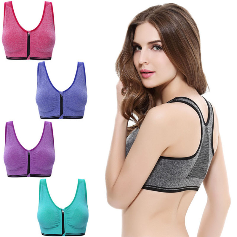Women's front zipper without steel ring professional shockproof sports bra bra yoga underwear running vest zipper push up sports
Women's front zipper without steel ring professional shockproof sports bra bra yoga underwear running vest zipper push up sports