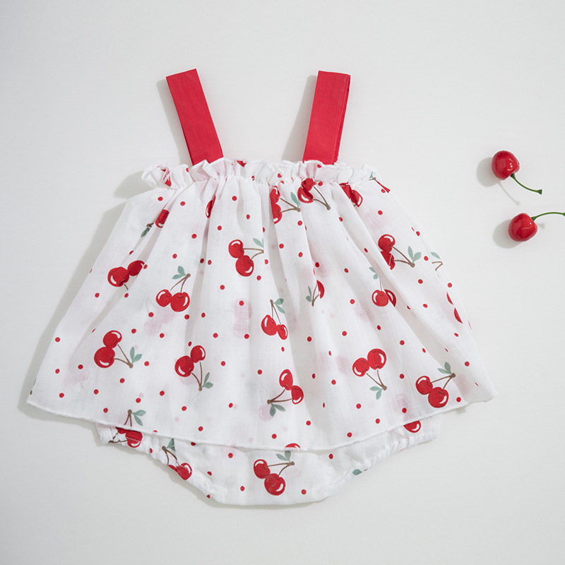 baby girls set kids 2pcs clothing set cotton Little cherry pattern printed sleeveless camisole tops girls vest+short, As pic
baby girls set kids 2pcs clothing set cotton Little cherry pattern printed sleeveless camisole tops girls vest+short, As pic