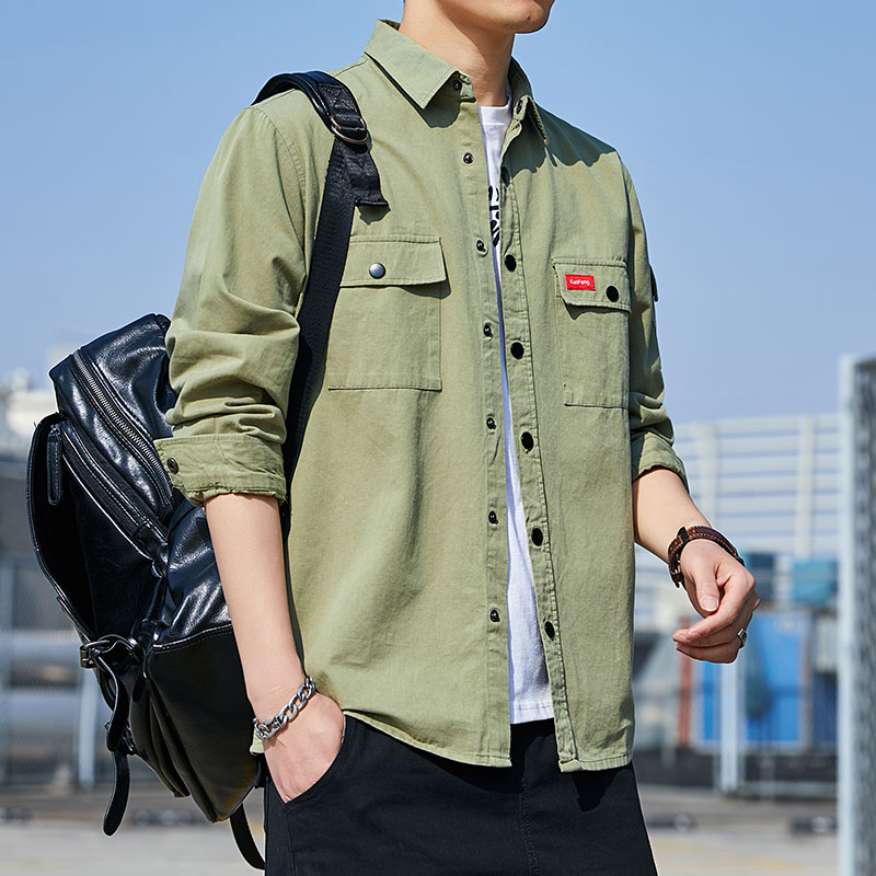 Shirt men's Korean fashion handsome 2020 new autumn long-sleeved casual casual men's shirt coat men, Black
Shirt men's Korean fashion handsome 2020 new autumn long-sleeved casual casual men's shirt coat men, Black