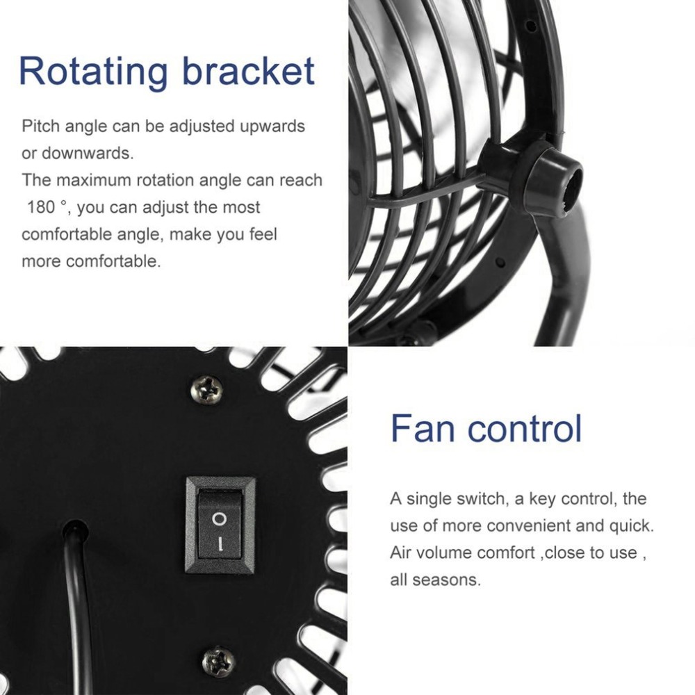 Mini USB Fan Cooler Cooling Mini Desk Fan Portable Desk Mini Fan Super Mute Coolerfor Notebook Laptop Computer With key switch