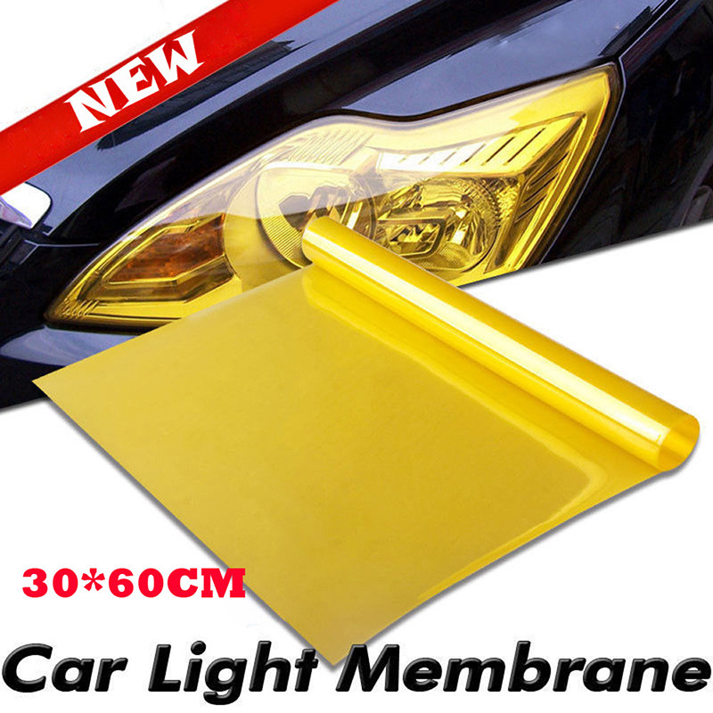 Stylish Car Light Films - Durable 30x60cm Vehicle Lighting Enhancers for Headlights, Taillights & Fog Lights