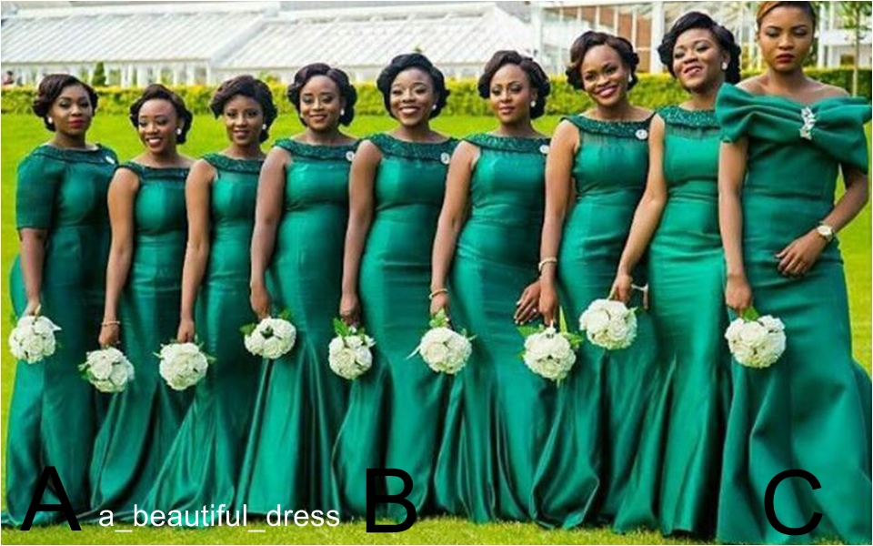Long Mermaid Bridesmaid Dresses New Sleeveless Scoop Neck Sequined Stain Floor Length Formal Wedding Gowns Party Dress