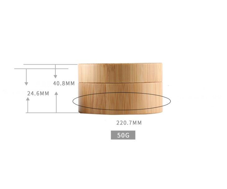 Bamboo Empty Cream Container Bamboo Bottle Cream Jar Nail Art Mask Cream Refillable Empty Cosmetic Makeup Container Bottle