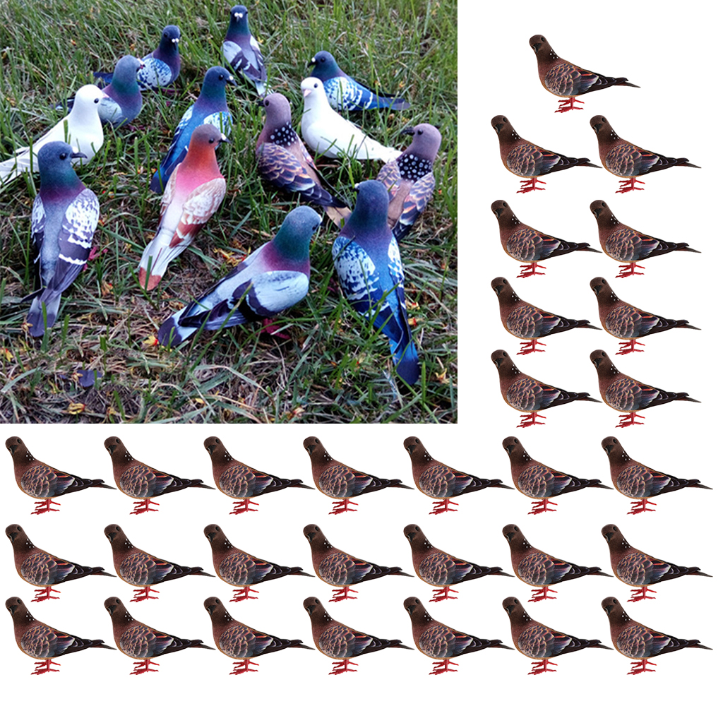 30 pieces decorative doves artificial feathered pigeon realistic model random color
30 pieces decorative doves artificial feathered pigeon realistic model random color