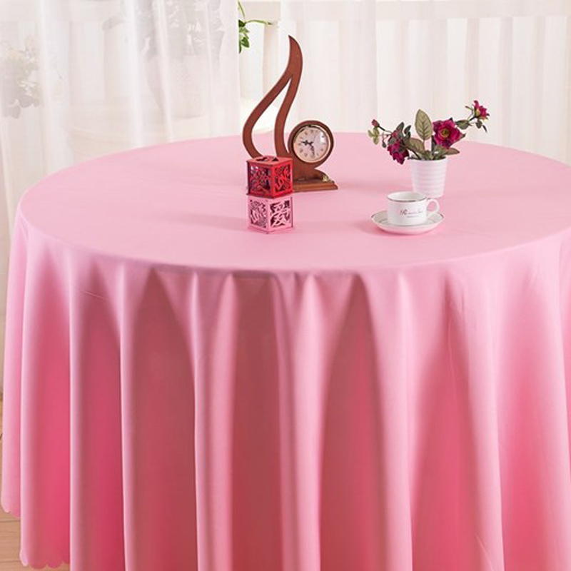 Satin Tablecloth White Black Solid Color For Wedding Birthday Party Table Cover Round Table Cloth Home Decor