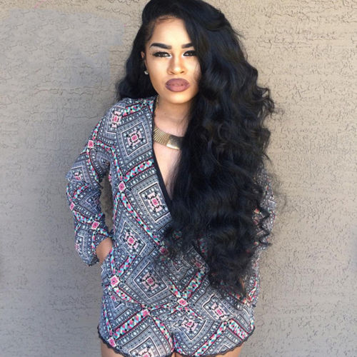 360 Lace Frontal Wig Loose Wave for Black Women Pre Plucked Glueless 150% Density 360 Lace Front Brazilian body wavy