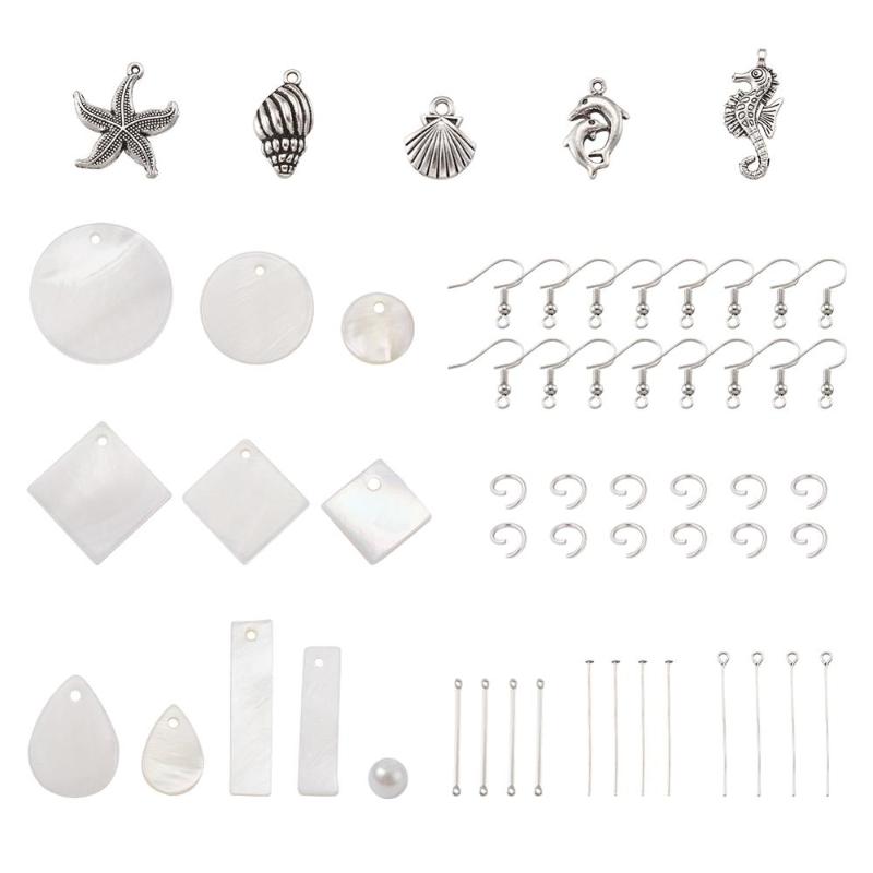 Other 1 Set DIY Earring Making With Seastar Shell Pendants Hooks Glass Pearl Beads Iron Pins For Jewelry Earrings
Other 1 Set DIY Earring Making With Seastar Shell Pendants Hooks Glass Pearl Beads Iron Pins For Jewelry Earrings