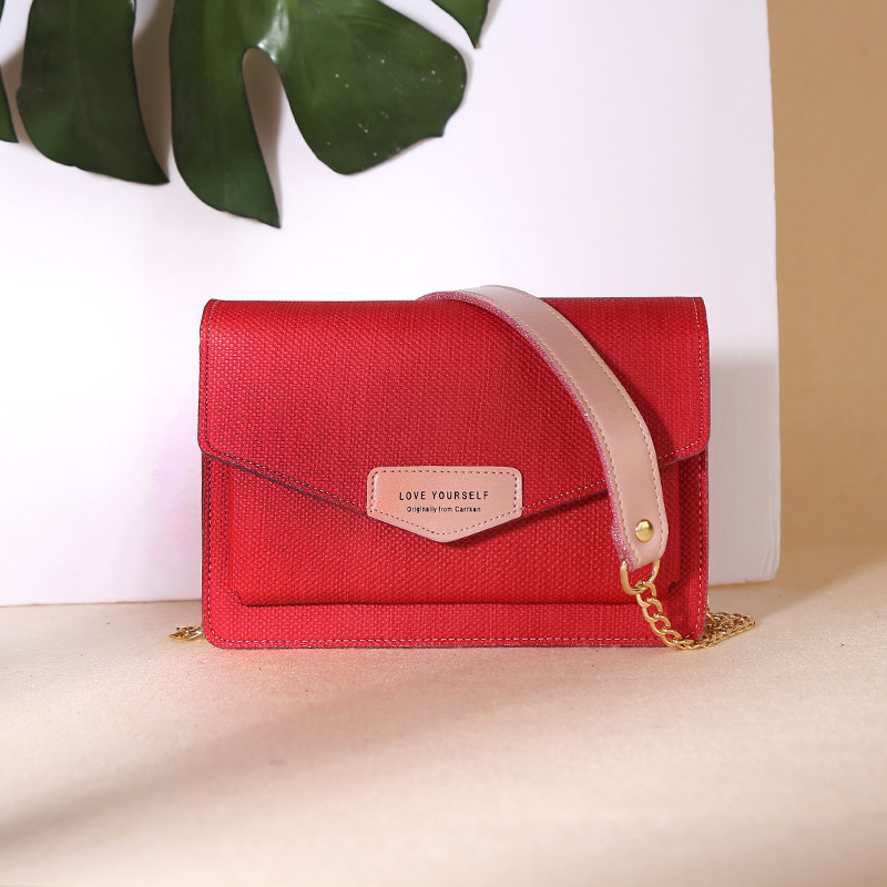 2019 new Korean Messenger bag envelope bag handbag small square package shoulder bag, Red
2019 new Korean Messenger bag envelope bag handbag small square package shoulder bag, Red