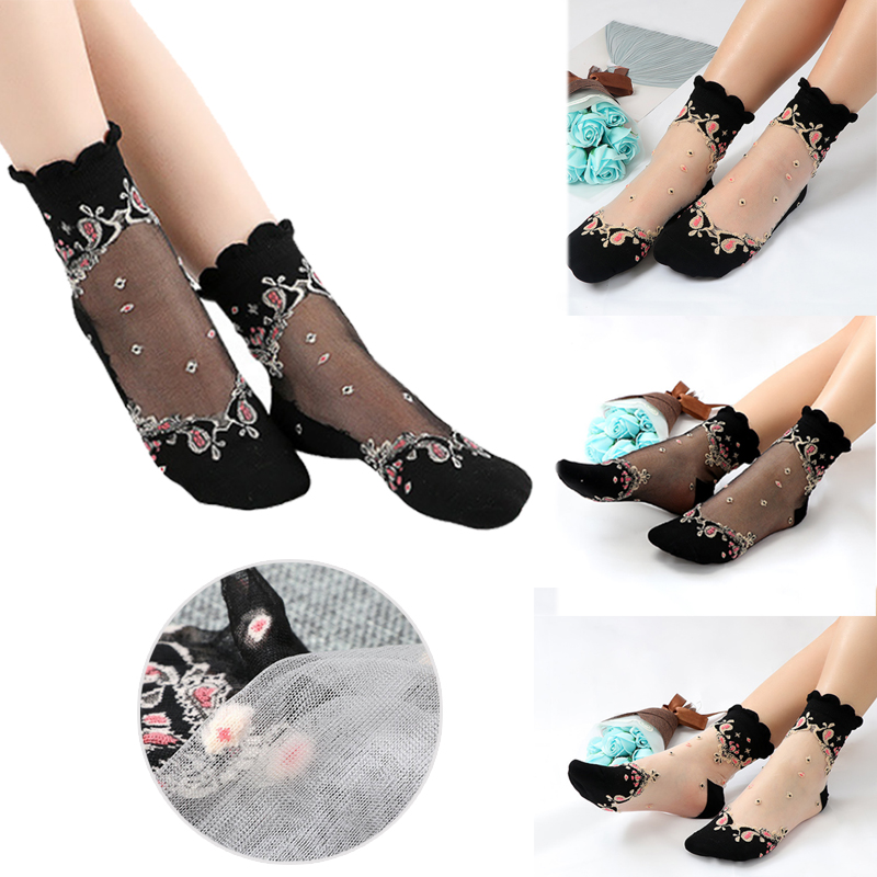 Drop shipping 2019 Elastic Socks Crystal Glass Silk Ultrathin Lace Literary Sale Summer Transparent Baroque Short Socks 15pairs/pcs, Customize
Drop shipping 2019 Elastic Socks Crystal Glass Silk Ultrathin Lace Literary Sale Summer Transparent Baroque Short Socks 15pairs/pcs, Customize