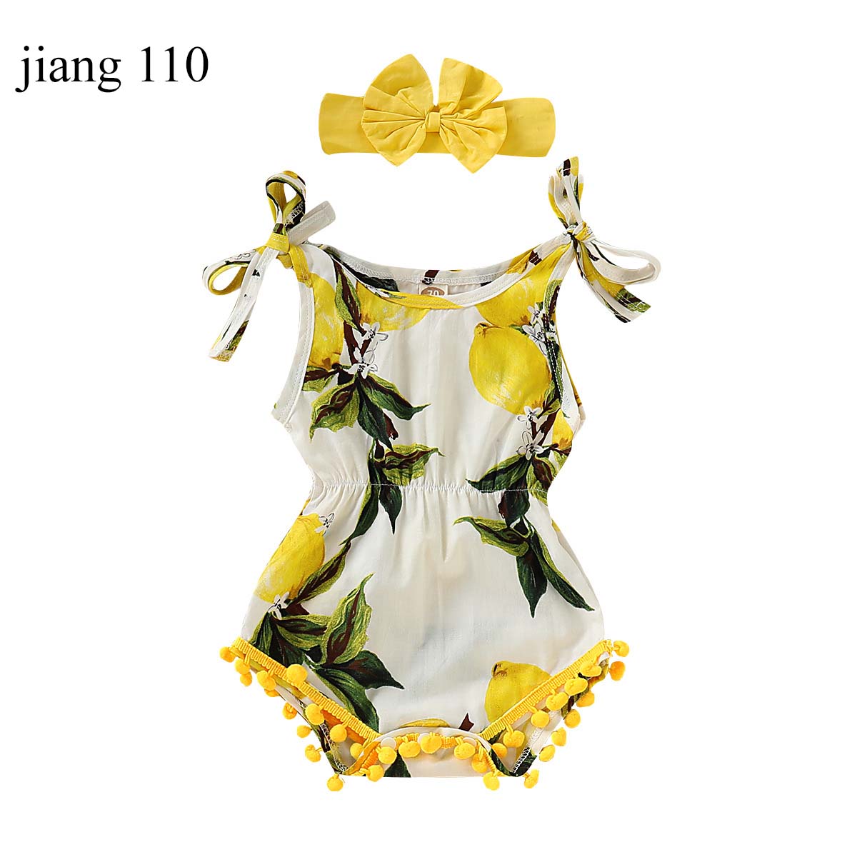 2020 New Arrival Retail Baby Clothes Lemon Print Baby Suspender Romper with Headband INS Sleeveless Girls romper Jumpsuit for 18M Boutique, Yellow
2020 New Arrival Retail Baby Clothes Lemon Print Baby Suspender Romper with Headband INS Sleeveless Girls romper Jumpsuit for 18M Boutique, Yellow