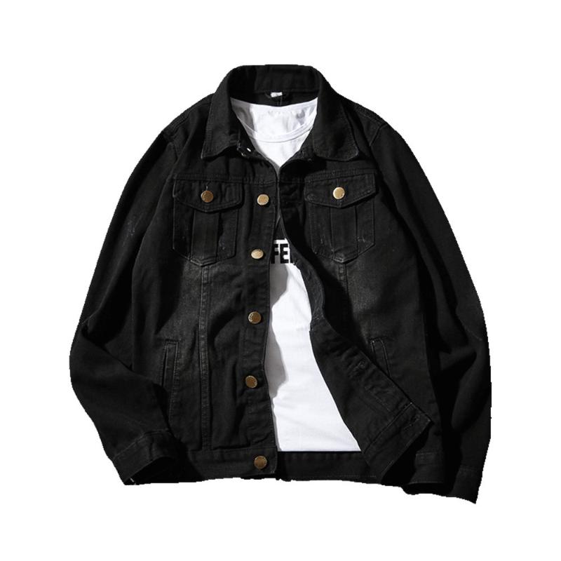 Men' Black Denim Jacket Coat Spring Autumn Fashion Male Simple Washed Slim Retro Solid color Denim Jacket for Men Jean Jackets
Men' Black Denim Jacket Coat Spring Autumn Fashion Male Simple Washed Slim Retro Solid color Denim Jacket for Men Jean Jackets