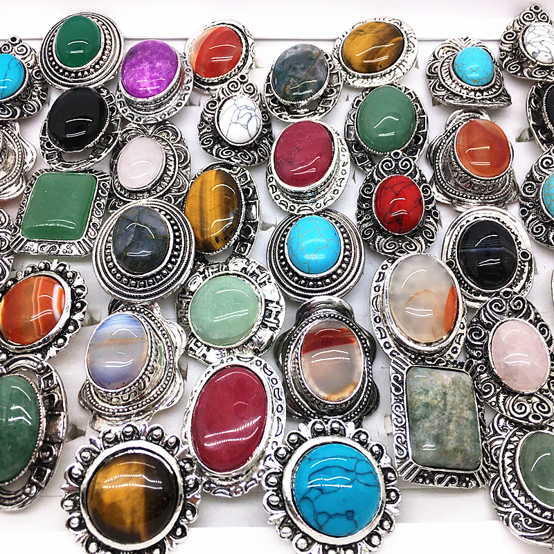 Brand new 50pcs/lot Womens Rings Big Stone Metal Vintage Jewelry RING wholesale mix styles with a display box SIZE adjustable drop shipping, Golden;silver
Brand new 50pcs/lot Womens Rings Big Stone Metal Vintage Jewelry RING wholesale mix styles with a display box SIZE adjustable drop shipping, Golden;silver