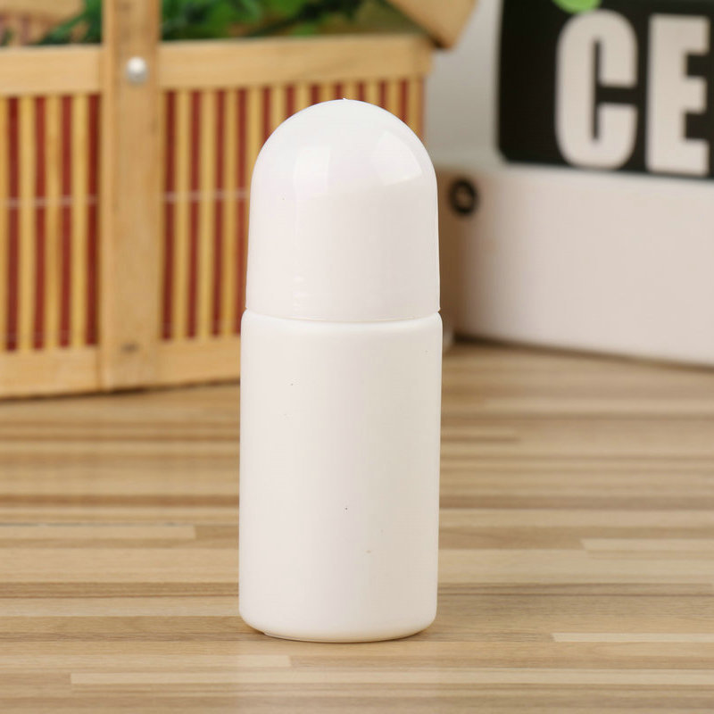 30ml 50ml 100ml White Plastic Roll On Bottle Refillable Deodorant Bottle Essential Oil Perfume Bottles DIY Personal Cosmetic Containers