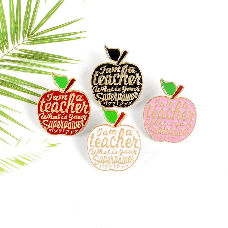 Red Apple Teacher Quote I Am A Teacher Badge Brooches Pink Enamel Pins Lapel Pin Badges Fruit Plant Jewelry Gifts
Red Apple Teacher Quote I Am A Teacher Badge Brooches Pink Enamel Pins Lapel Pin Badges Fruit Plant Jewelry Gifts
