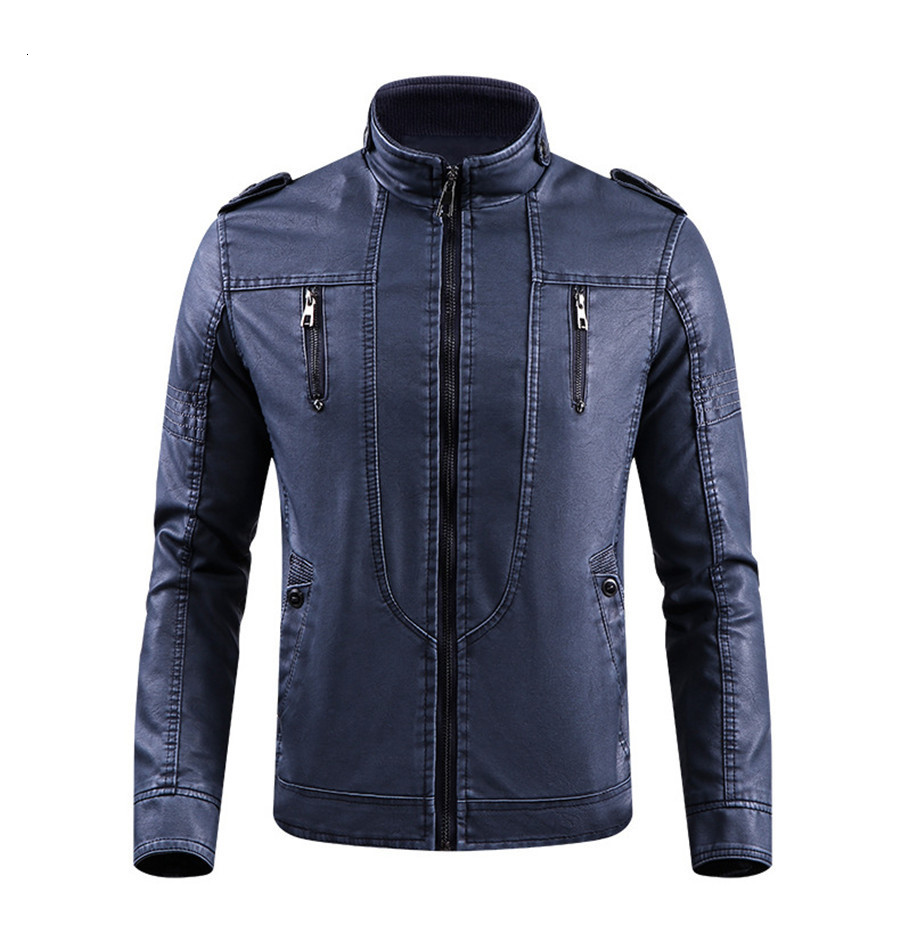 Designer Mens Clothing Faux Leather Coats Jacket Men High Quality Warm Winter Windbreaker PU Leather Motorcycle Jackets, Blue
Designer Mens Clothing Faux Leather Coats Jacket Men High Quality Warm Winter Windbreaker PU Leather Motorcycle Jackets, Blue