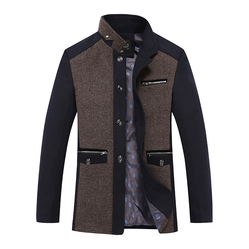 Woolen Coat Single-breasted Multi-pocket Men Coat winter wool caots Fashion Business Thicken Slim Overcoat Jacket Male Peacoat, Black
Woolen Coat Single-breasted Multi-pocket Men Coat winter wool caots Fashion Business Thicken Slim Overcoat Jacket Male Peacoat, Black