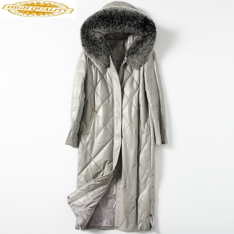 Genuine Leather Jacket Winter Jacket Women Real Sheepskin Coat Female Fur Collar Down Jackets Chaqueta Mujer MY3924, Gray
Genuine Leather Jacket Winter Jacket Women Real Sheepskin Coat Female Fur Collar Down Jackets Chaqueta Mujer MY3924, Gray