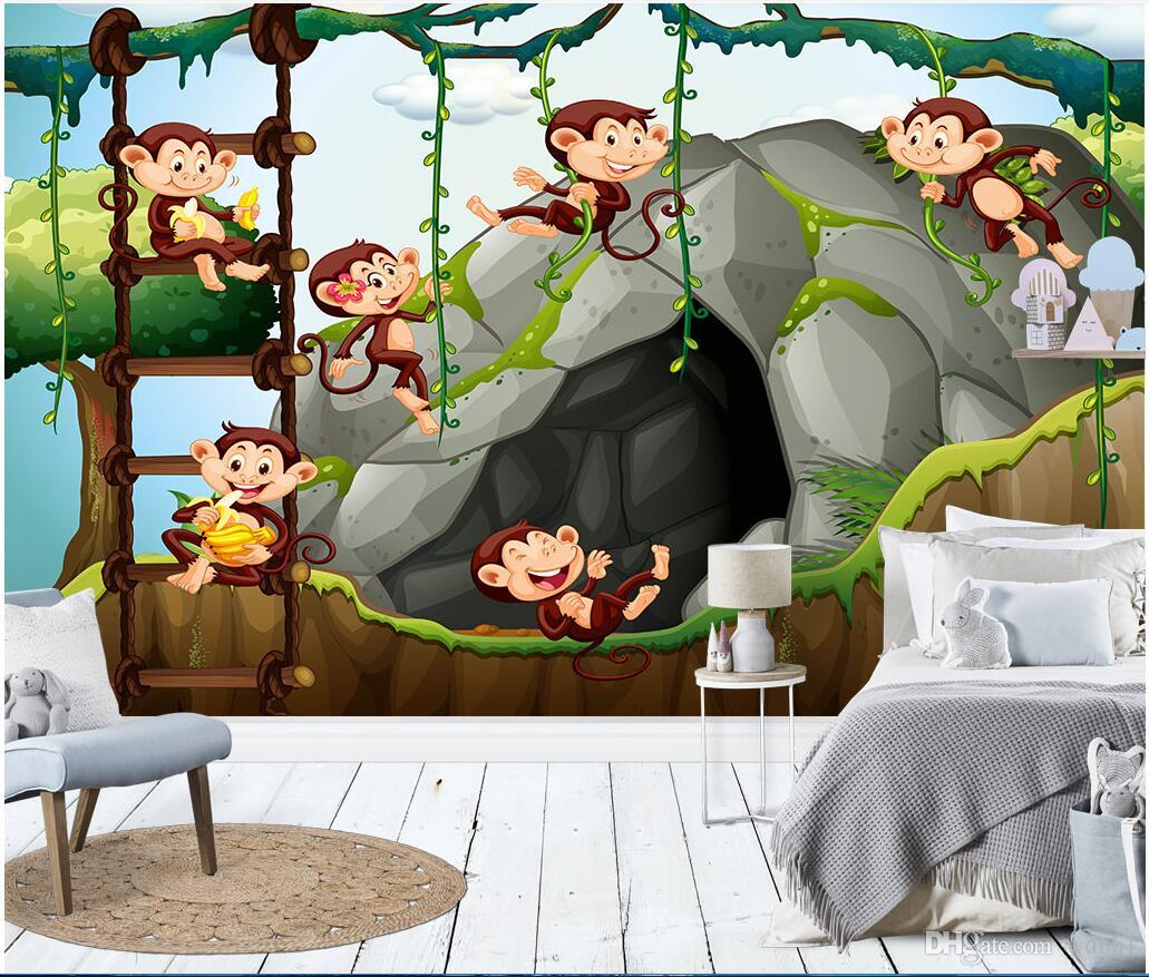 3d room wallpaper cloth custom photo Modern children's room theme cartoon fun monkey mountain wallpaper for walls 3 d wall covering, Picture shows
3d room wallpaper cloth custom photo Modern children's room theme cartoon fun monkey mountain wallpaper for walls 3 d wall covering, Picture shows