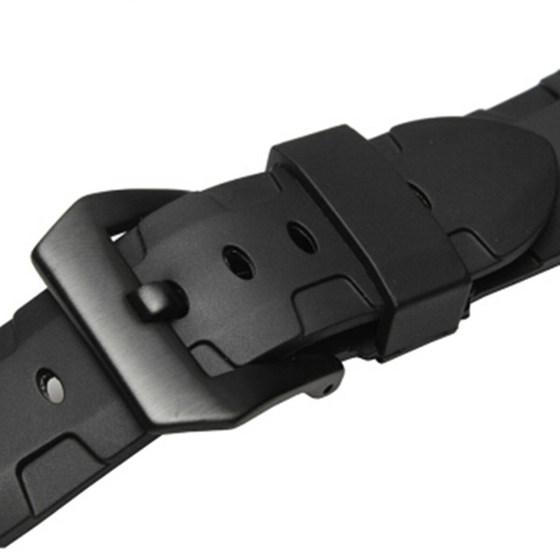 Rubber Band For Panerai Watch Silicone Strap Wrist Watchbands Black 2426mm