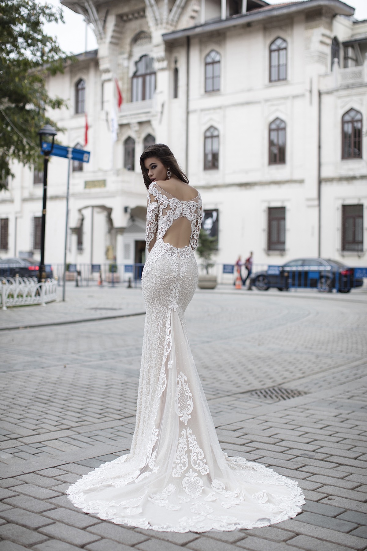 2019 Gorgeous Mermaid Wedding Dresses Lace Applique Hollow Back Sweep Train Country Wedding Dress Custom Made Illusion Vestidos De Novia
