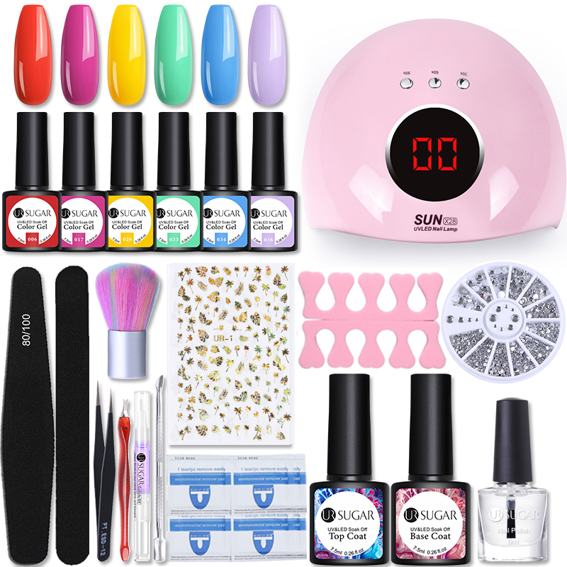 UR SUGAR Manicure Nail Set 24W/36W UV Lamp Nail Dryer 8Pcs Gel Polish Kit Soak Off UV Gel Varnish Dryer Machine Tools
UR SUGAR Manicure Nail Set 24W/36W UV Lamp Nail Dryer 8Pcs Gel Polish Kit Soak Off UV Gel Varnish Dryer Machine Tools