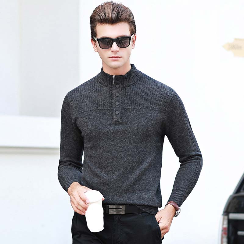Winter Warm Men Turtleneck Sweater Fashion Solid Knitted Slim Fit Pullovers Male Casual Collar Sweaters Mens Pull Homme, Black 
Winter Warm Men Turtleneck Sweater Fashion Solid Knitted Slim Fit Pullovers Male Casual Collar Sweaters Mens Pull Homme, Black