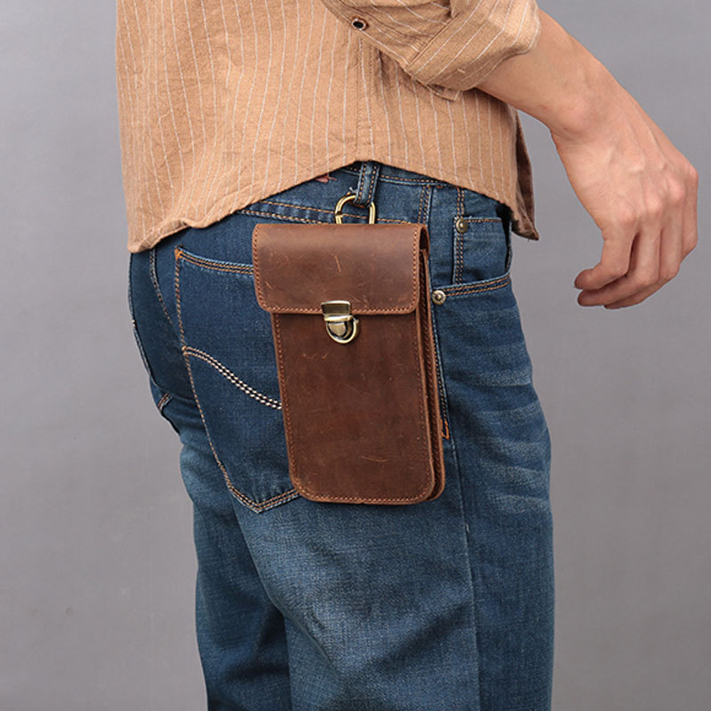 Men Genuine Leather Belt Bag Brown Crazy Horse Leather Fanny Packs Male Waist Bag Phone Pocket Hip
Men Genuine Leather Belt Bag Brown Crazy Horse Leather Fanny Packs Male Waist Bag Phone Pocket Hip