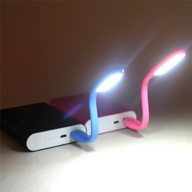 LED Light Lamp Mini Portable USB 6LEDs Super Bright Book Light Reading Lamp Adjust Angle Flexible Lighting for Mobile Power Laptop Notebook