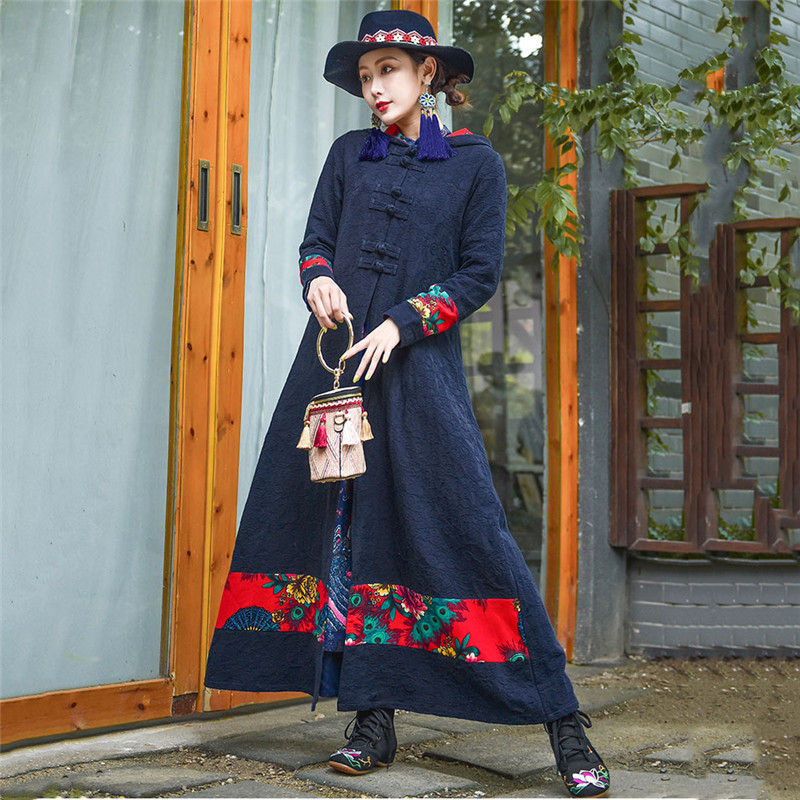 Trench Coat women 2020 Autumn The New Ethnic Patchwork Print Trench Outerwear female casual Loose Chinese style Windbreaker 791, Blue
Trench Coat women 2020 Autumn The New Ethnic Patchwork Print Trench Outerwear female casual Loose Chinese style Windbreaker 791, Blue