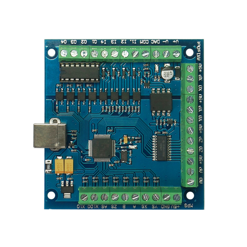 CNC MACH3 USB 4 Axis 100KHz USB CNC Smooth Stepper Motion Controller card for DIY Mini CNC Engraving Machine 12-24V
CNC MACH3 USB 4 Axis 100KHz USB CNC Smooth Stepper Motion Controller card for DIY Mini CNC Engraving Machine 12-24V