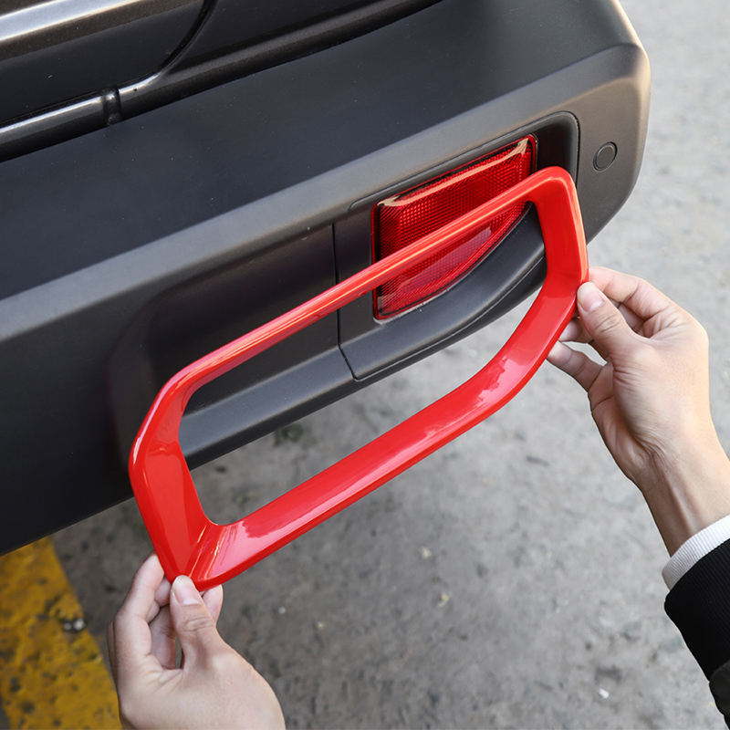 ABS Rear Fog Lamp Light Decorative Cover For Jeep Wrangler JL Sahara 2018+ Auto Internal Accessories