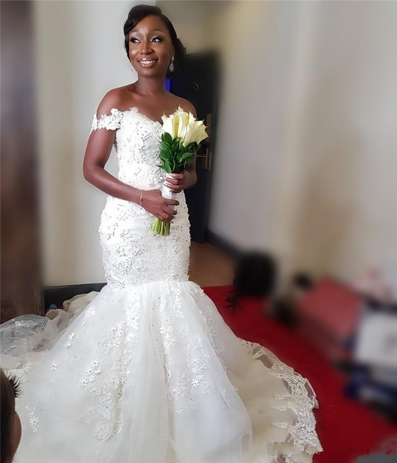 south african mermaid wedding dresses off the shoulder appliques beaded lace wedding dress custom made bridal gowns robe de mariee
