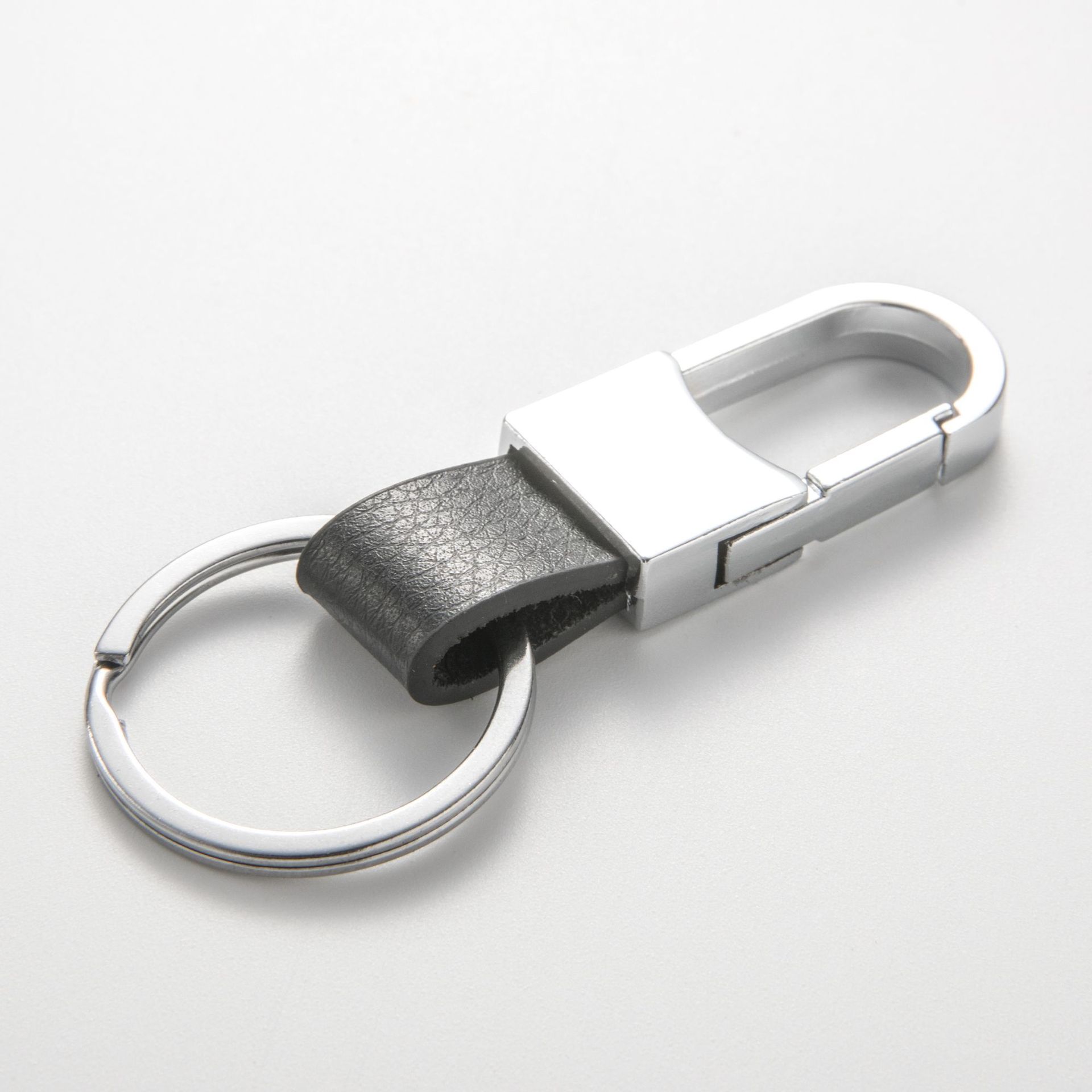 Men's Metal Leather Car Keychain Porsche Mercedes-Benz BMW Black Brown Key