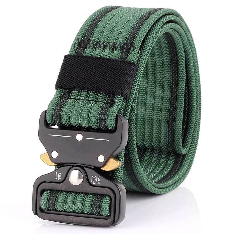 Outdoor men Tactical belt Nylon Army Metal Buckle Waist belt for men Quick release Heavy duty strap Military adjustable belts (3.8cm width), Black;brown
Outdoor men Tactical belt Nylon Army Metal Buckle Waist belt for men Quick release Heavy duty strap Military adjustable belts (3.8cm width), Black;brown